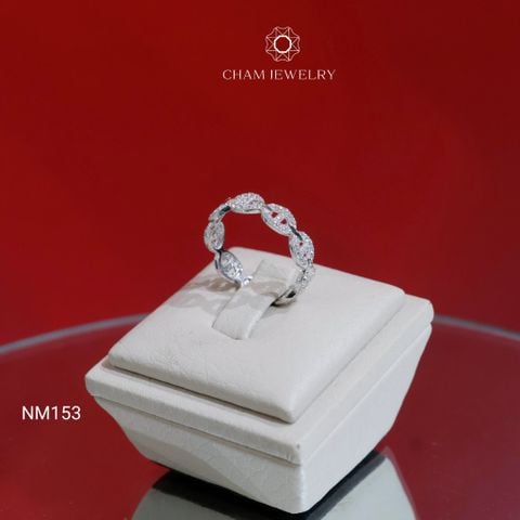 Nhẫn NM153 CHAM JEWELRY, Nhẫn Kiểu Mắc Xích Bản 4.5mm (Barcode TNF122).