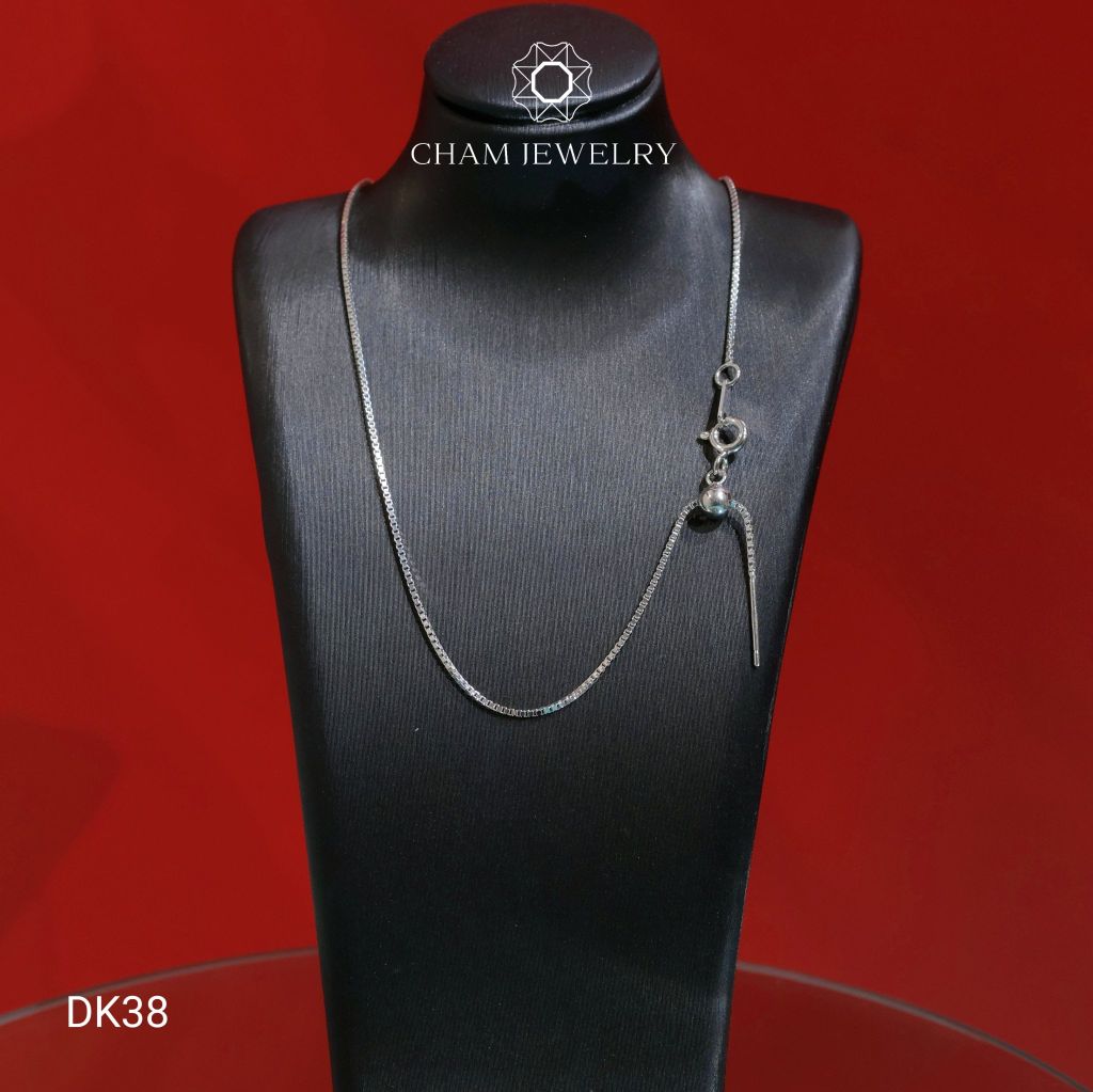 Dây Chuyền CHAM JEWELRY DK38, Dây Mì Hộp Vuông (Barcode TDY438).