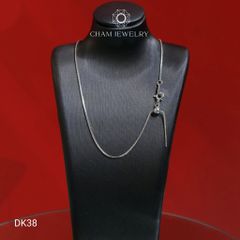 Dây Chuyền CHAM JEWELRY DK38, Dây Mì Hộp Vuông (Barcode TDY438).