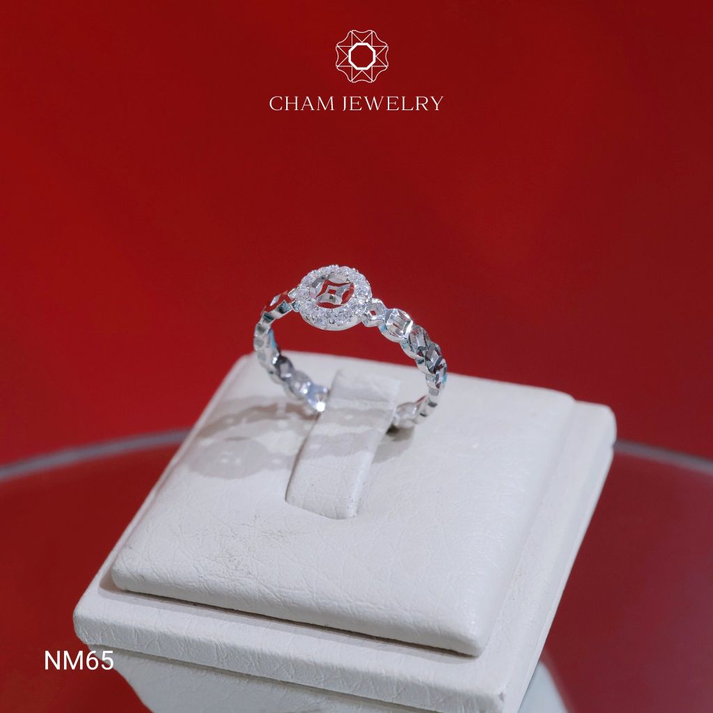 Nhẫn NM65 CHAM JEWELRY, Nhẫn Kim Tiền (Barcode TNDT72).