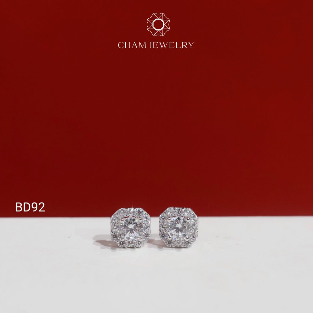 Hoa Tai BD92 CHAM JEWELRY, Chủ 3.5mm (Barcode TBD1800).