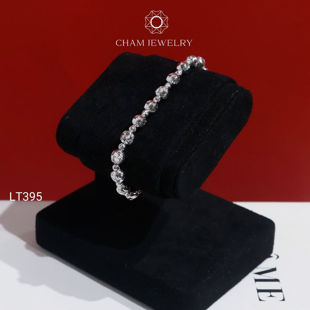 Lắc Tay LT395 CHAM JEWELRY , Lắc Bi Bản 5.5mm (CBTL11)