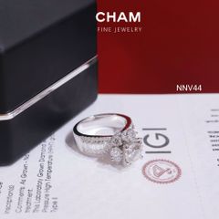 Nhẫn Nữ NNV44 Vàng 10k Chủ 6.3 Kim Cương Lab Grown Diamond