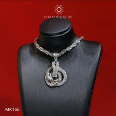 Mặt Dây Chuyền MK155 CHAM JEWELRY, Mặt Kiểu Xoắn Tròn (Barcode TMA1977).