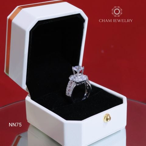 Nhẫn NN75 CHAM JEWELRY, Chủ 7.2mm Barcode (TNN1647)