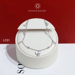 Lắc Chân LC31 CHAM JEWELRY, Lắc Chân Charm Nơ Xà Cừ (Barcode CTNC102) .