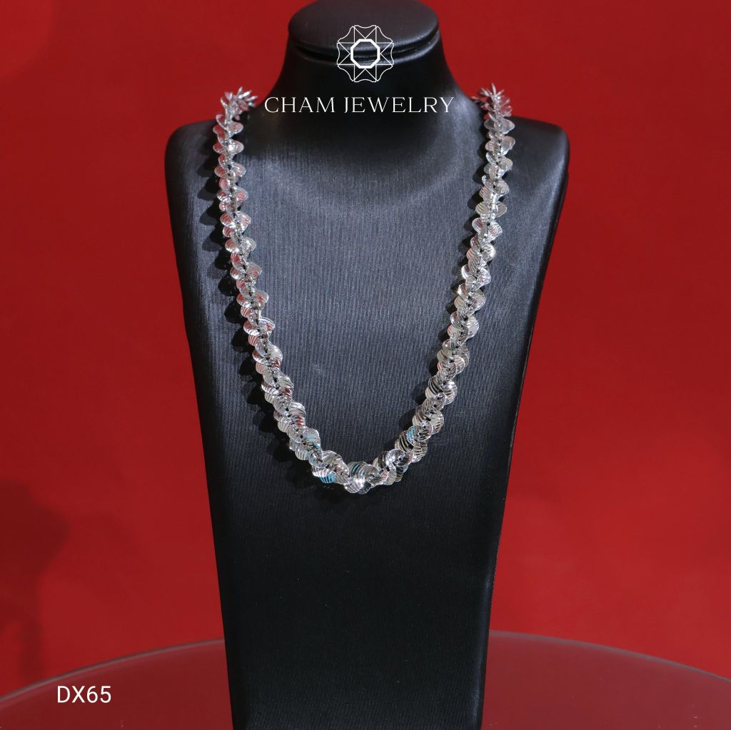 Dây Xoắn DX65 CHAM JEWELRY, Dây Xoắn Ovan Mắt Mèo Bản 6.0mm