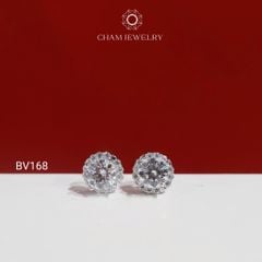Hoa Tai BV168 CHAM JEWELRY, Chủ 6.5mm (Barcode TBV521)