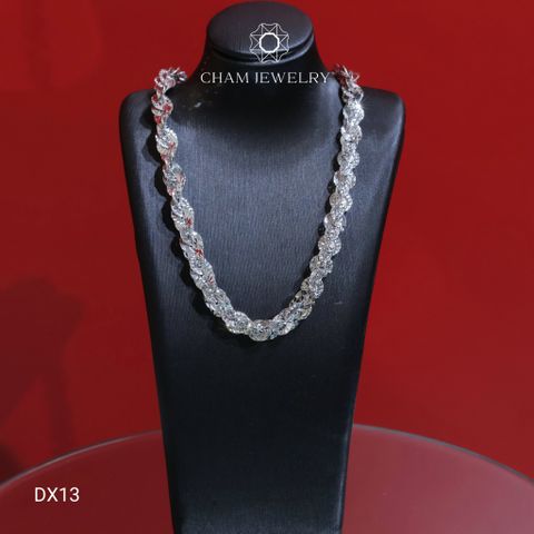 Dây Xoắn DX13 CHAM JEWELRY, Dây Xoắn Ovan Hoa Thị Chạm Máy Bản 6.0mm (Barcode TDBC827 - NDTCB6)