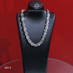 Dây Xoắn DX13 CHAM JEWELRY, Dây Xoắn Ovan Hoa Thị Chạm Máy Bản 6.0mm (Barcode TDBC827 - NDTCB6)