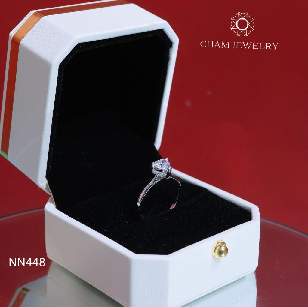 Nhẫn Nữ CHAM JEWELRY NN448, Chủ 6.0mm (Barcod TNN1314).
