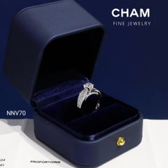 Nhẫn Nữ NNV70 Vàng 10k Chủ 5.4mm Kim Cương Lab Grown Diamond (Barcode DNU11)