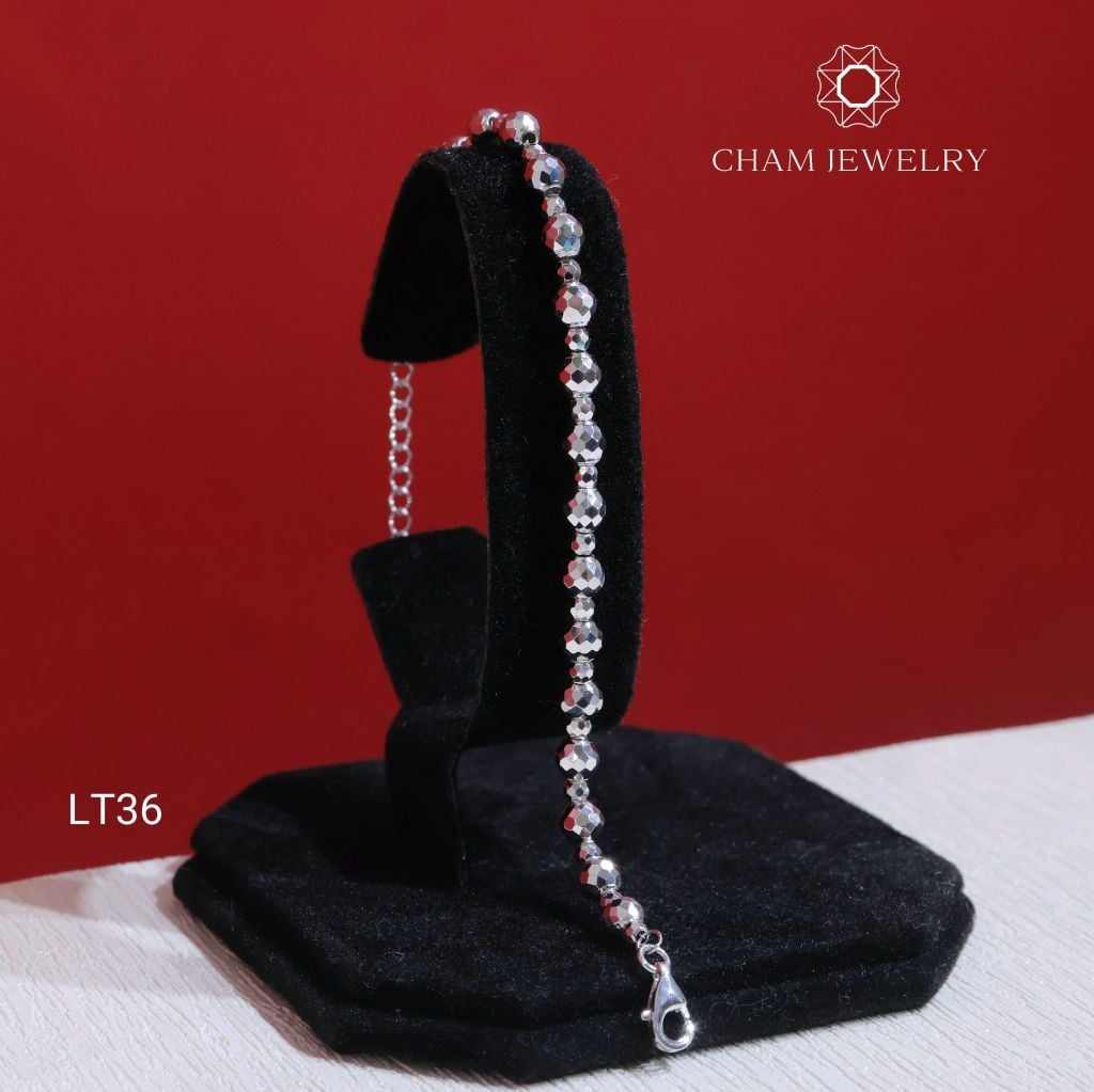 Lắc Tay LT36 CHAM JEWELRY, Lắc Tay Bi 5.0mm (Barcode CLACY265).