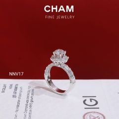 Nhẫn Nữ NNV17 Chủ 6.3mm Vàng 10k Kim Cương Lab Grown Diamond