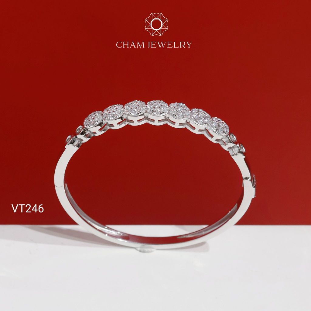 Vòng Tay CHAM JEWELRY VT246, Vòng Kiểu Bản 6.5mm (Barcode PVH170)