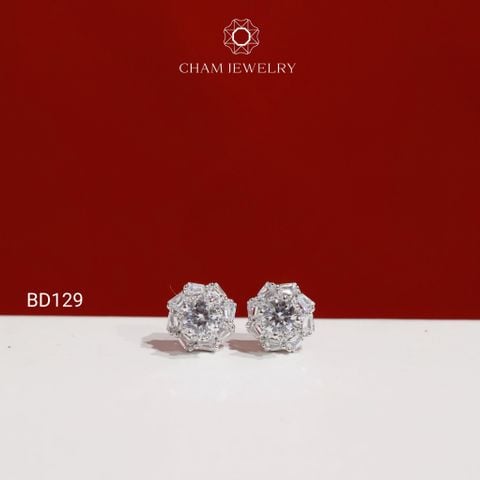 Hoa Tai BD129 CHAM JEWELRY , Chủ 4.0mm (TBD1906).