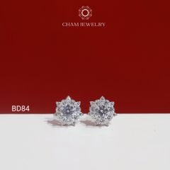 Hoa Tai BD84 CHAM JEWELRY , Chủ 4.0mm ( Barcode TBD1023).