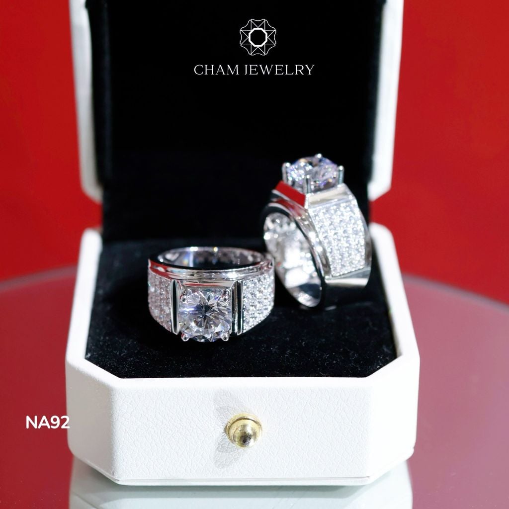 Nhẫn Nam NA92 CHAM JEWELRY, Chủ 9.0mm (Barcode TNNA366).
