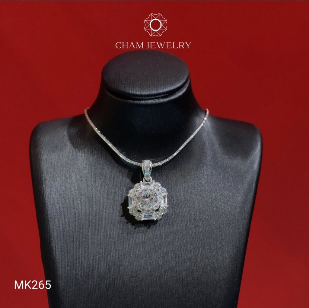 Mặt Dây Chuyền MK265 CHAM JEWELRY, Chủ 6.5mm.