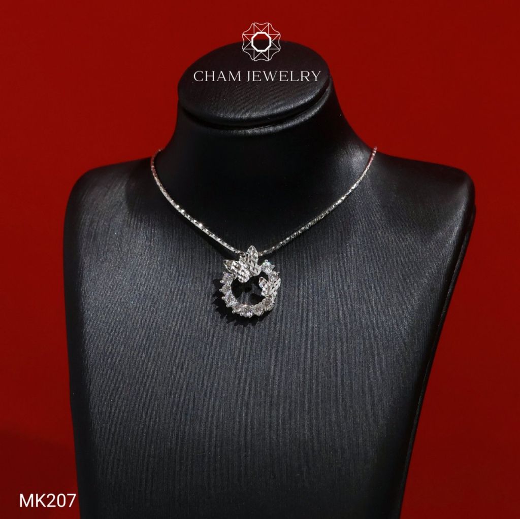 Mặt Dây Chuyền MK207 CHAM JEWELRY, Mặt Kiểu Bướm Đôi (Barcode TMX307)