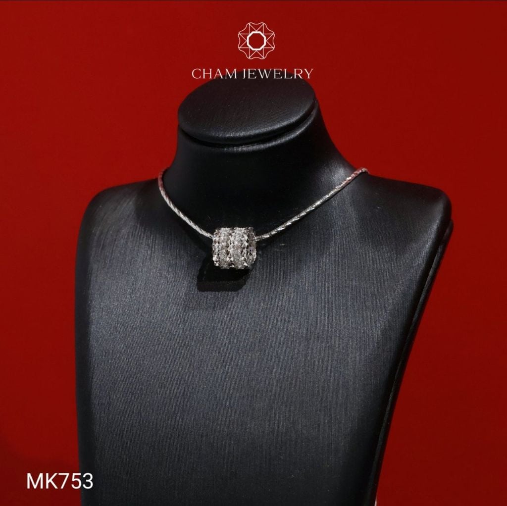 Mặt Dây Chuyền MK753 CHAM JEWELRY, Mặt Xỏ Bánh Xe ( Barcode TCH747)