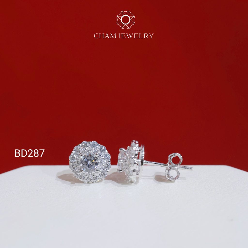 Hoa Tai BD287 CHAM JEWELRY, Chủ 4.0mm (Barcode TBD1716).