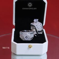 Nhẫn Nam NA116 CHAM JEWELRY, Chủ 7.5mm (Barcode NNNA3).