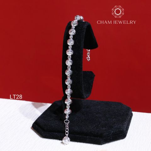 Lắc Tay CHAM JEWELRY LT28. Lắc Bi 6mm ( Barcode TLBC60).