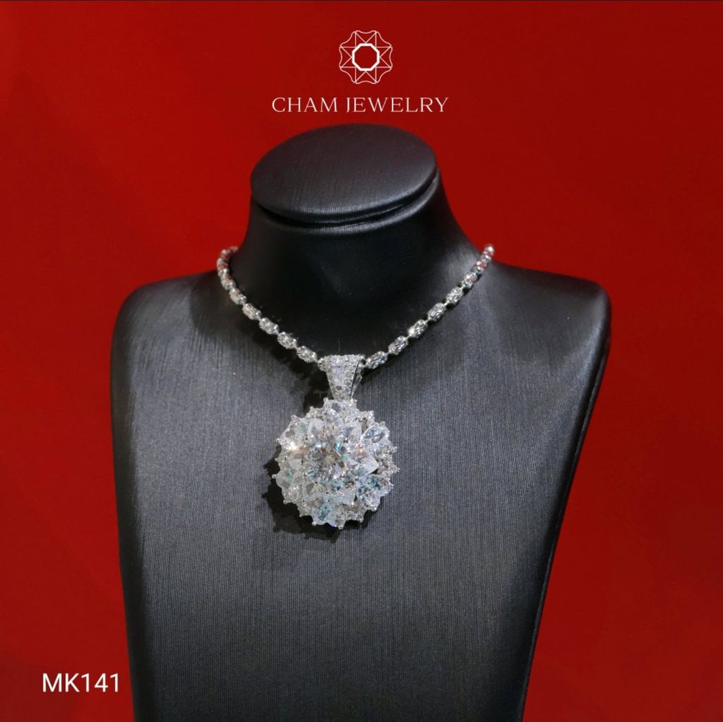 Mặt Dây Chuyền MK141 CHAM JEWELRY, Mặt Tia Chủ 7.0mm (Barcode TMA1254)