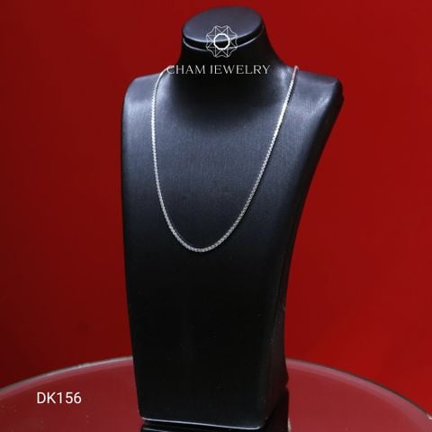 Dây Chuyền DK156 CHAM JEWELRY, Dây Mì Hộp Vuông Bản 1.2mm (Barcode CDYR199).