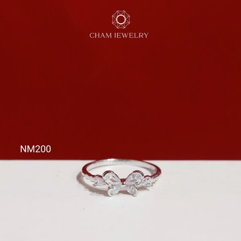 Nhẫn NM200 CHAM JEWELRY, Nhẫn Kết Bướm ( TNT791 )