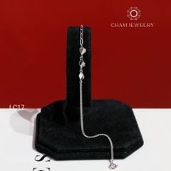 Lắc Chân LC17 CHAM JEWELRY, Lắc Chân Kiểu Trái Tim (Barcode CLACY523)