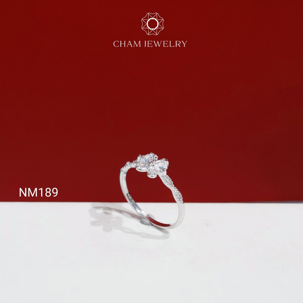Nhẫn NM189 CHAM JEWELRY, Nhẫn Kiểu Bướm (Barcode TNT1018).