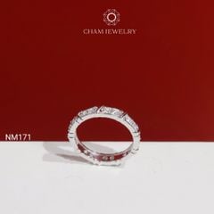 Nhẫn NM171 CHAM JEWELRY, Nhẫn Kiểu Full Đá  (Barcode NNH144).