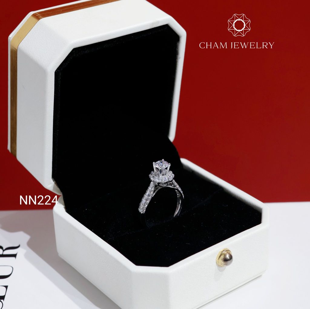 Nhẫn NN224 CHAM JEWELRY, Chủ 5.0mm( Barcode TNN1882).
