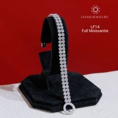 Lắc Tay LF14 CHAM JEWELRY, Lắc Full Đá Moissanite (Barcode OLT13)