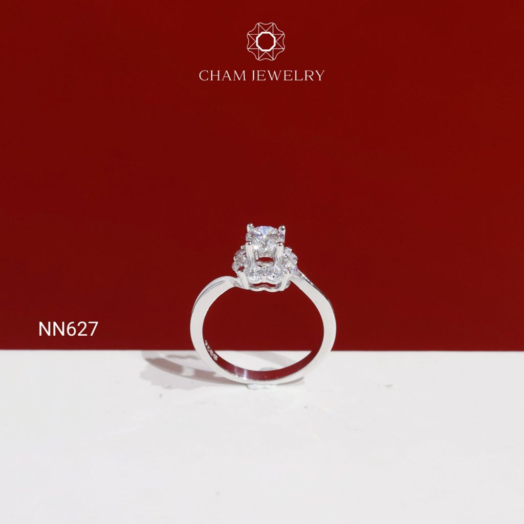 Nhẫn NN627 CHAM JEWELRY, Nhẫn Đai Kiểu Chủ 5.0mm ( C-NHNH369(B5) ).