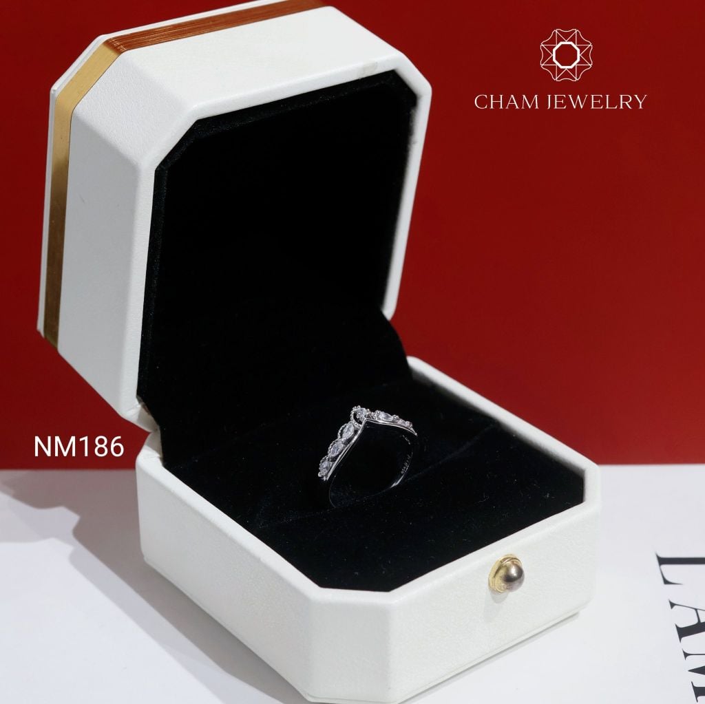 Nhẫn NM186 CHAM JEWELRY, Nhẫn Vương Miện (Barcode TNT838).