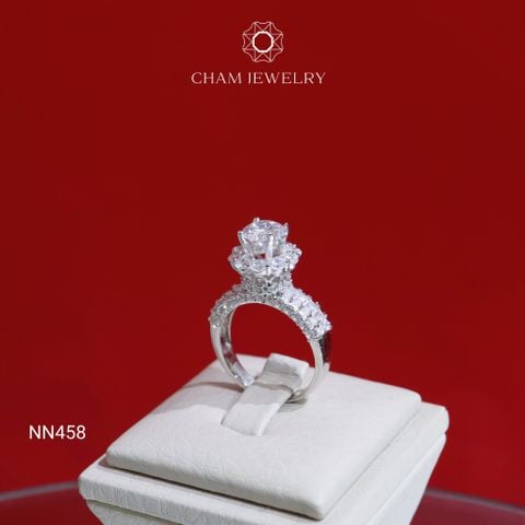 Nhẫn Nữ NN458 CHAM JEWELRY, Chủ 6.0mm (Barcod CNTN460).