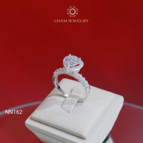 Nhẫn NN162 CHAM JEWELRY, Nhẫn Trái Tim Chủ 7.5mm (Barcode TNN1775).