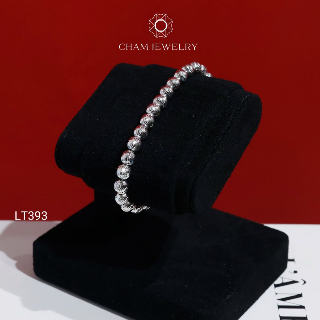 Lắc Tay CHAM JEWELRY LT393, Lắc Tay Bi Bản 6.0mm ( Barcode TLBC864)