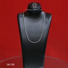 Dây Chuyền DK158 CHAM JEWELRY, Dây Mì Kim Cương, Bản 1.0mm (Barcode CH14D20).