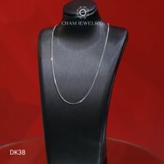 Dây Chuyền CHAM JEWELRY DK38, Dây Mì Hộp Vuông (Barcode TDY438).