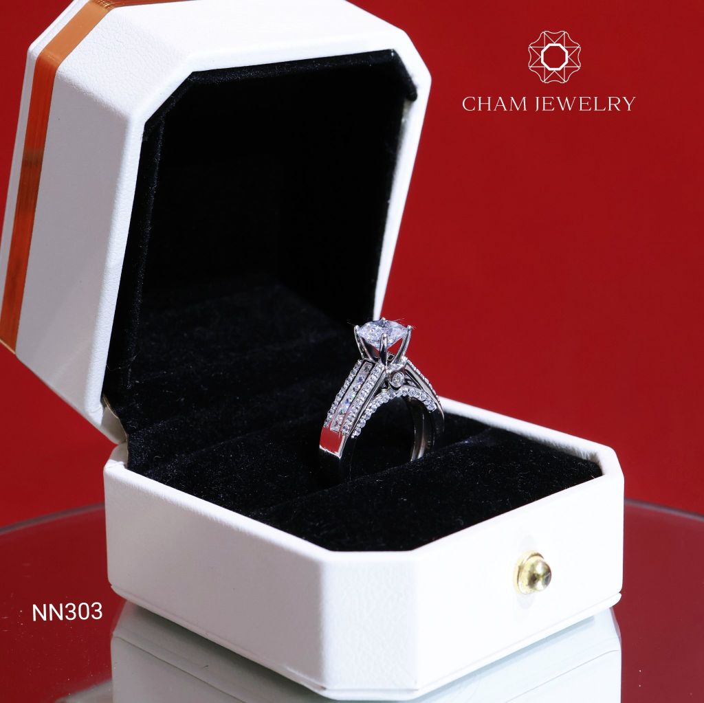 Nhẫn NN303 CHAM JEWELRY, Chủ 7.0mm (Barcode TNN1181).