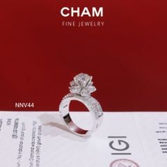 Nhẫn Nữ NNV44 Vàng 10k Chủ 6.3 Kim Cương Lab Grown Diamond