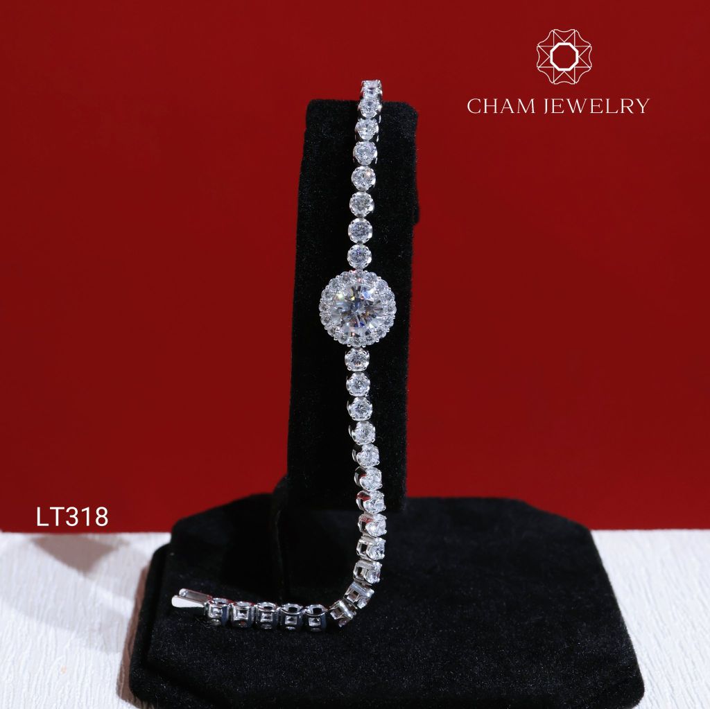 Lắc Tay LT318 CHAM JEWELRY, Chủ 8.0mm (Barcode TLT1305).