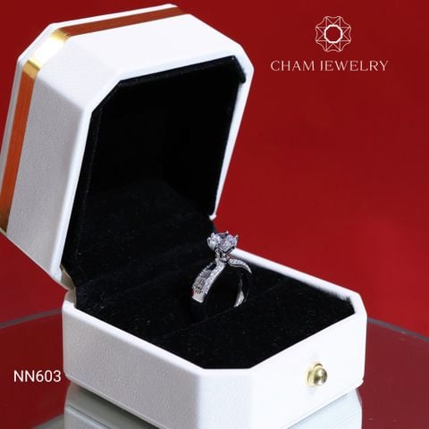 Nhẫn NN603 CHAM JEWELRY, Chủ 6.5mm (Barcode CATIN1617)