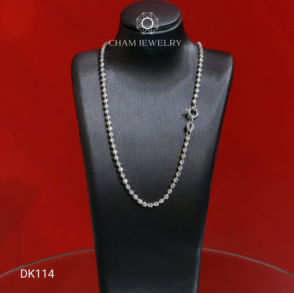 Dây Chuyền CHAM JEWELRY DK114, Dây Bi 2mm ( Barcode CHD191).