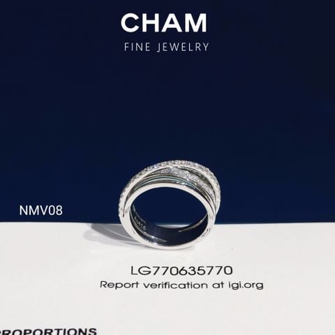 Nhẫn Nữ NMV08 Vàng 10k Kim Cương Lab Grown Diamond (Barcode CNNV04)