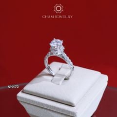 Nhẫn Nữ NN470 CHAM JEWELRY, Chủ 6.5mm (Barcode CN6974-TNN972).